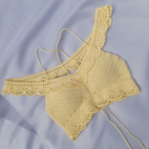 Off Shoulder Crochet Crop Top