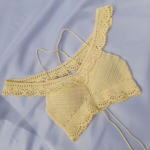Off Shoulder Crochet Crop Top