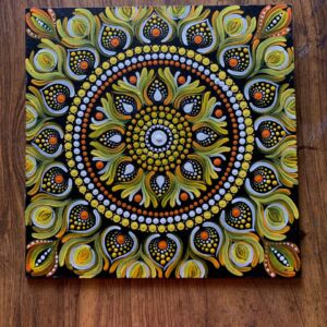 Golden Balance Mandela Art