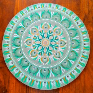 Mint Blossom Mandela Art