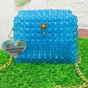 Ocean Blue Pearl Elegance Bag