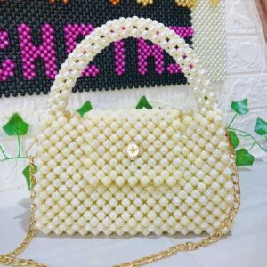 Pearl Bloom Luxury Beaded Handbag