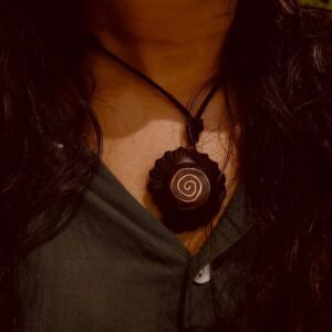 Sacred Spiral Coconut Shell Necklace