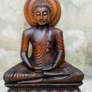 Classic Wooden Buddha Meditation Statue