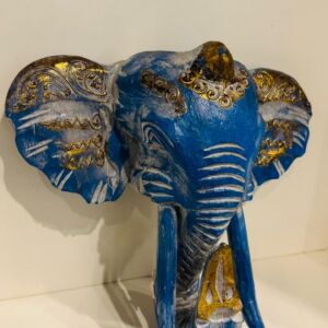 Luxury Blue Elephant Head