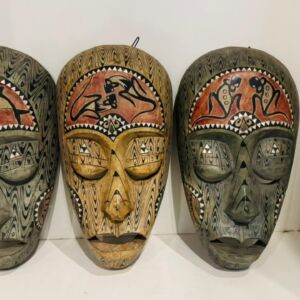 Traditional Ethnic Wooden Face Masks