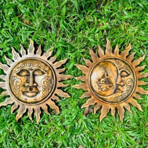 Luckiest Sun and Moon Face Wall Art